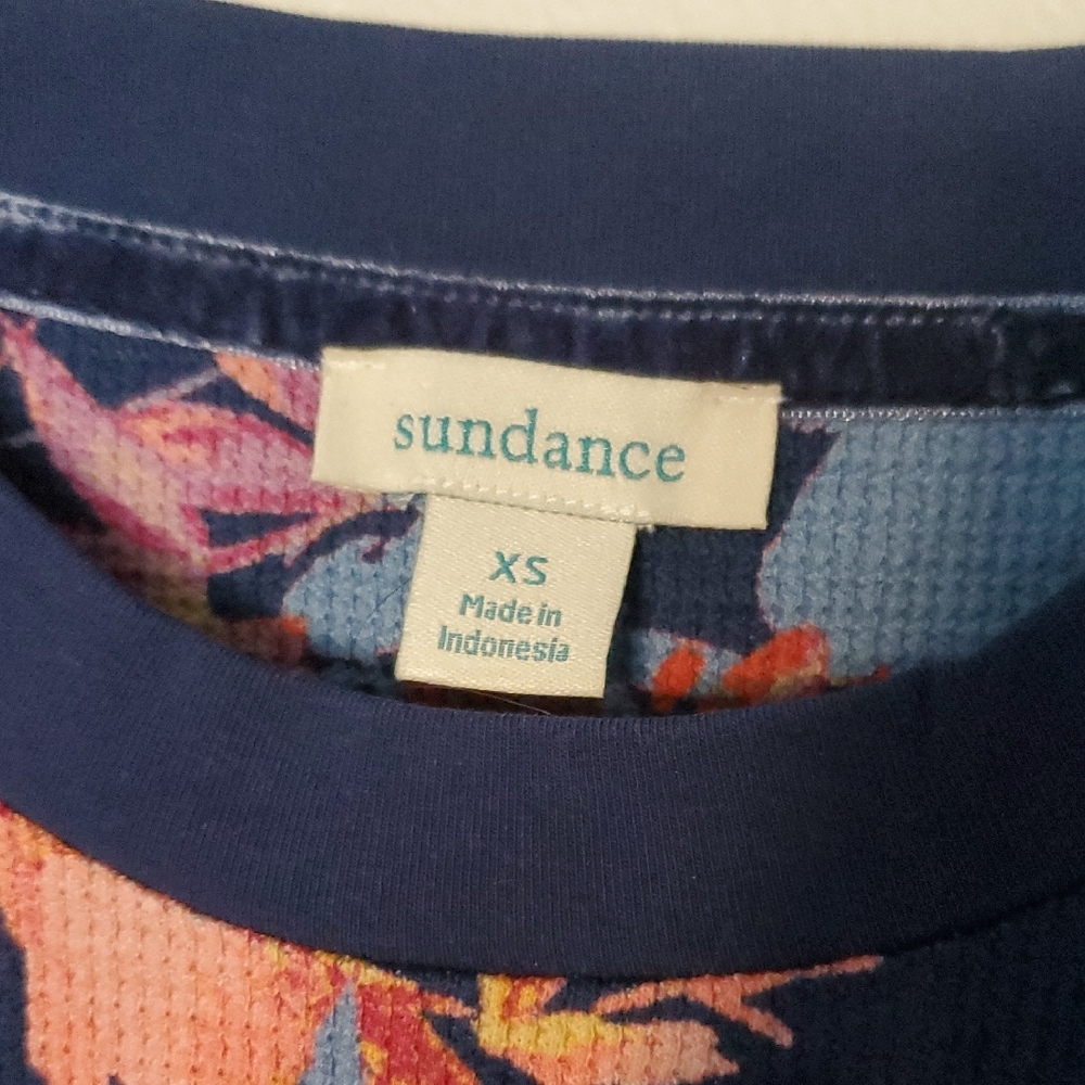Sundance Blue and Pink Floral Top NWOT - Picture 2 of 3